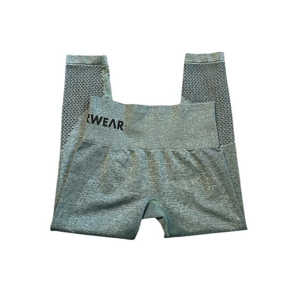 RYDERWEAR Seamless Staples Leggings-Teal Marl Size S/M - Picture 3 of 6